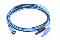 BNC to 4mm Banana Plugs Lead - Blue